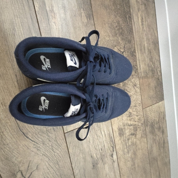 NIKE SB CHECK Men's Dark Navy Blue Size 8 Sneakers 03/07/18 843896-400 - Picture 8 of 12